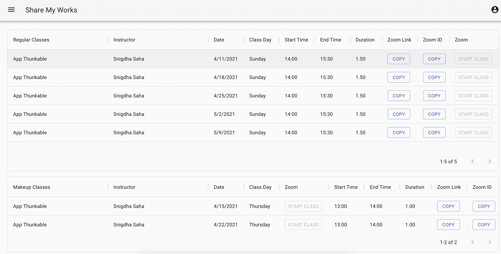 Student Dashboard